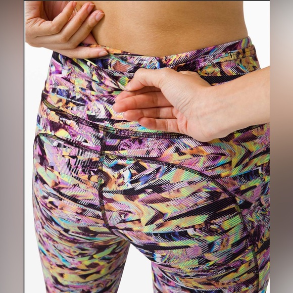 NWOT Lululemon Fast and Free HR Crop II 19” Size 6 - Picture 3 of 15